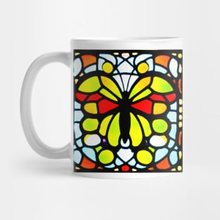 Stained Glass Butterfly Mug